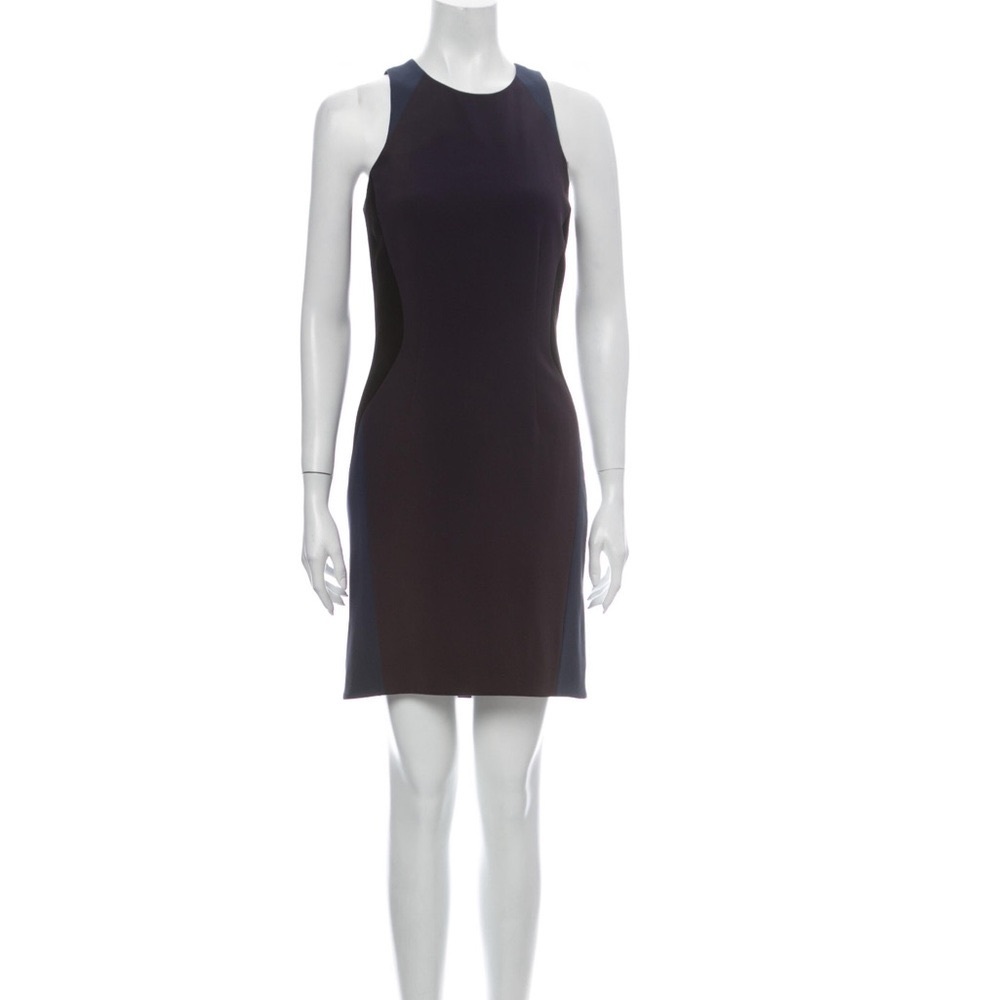 Sz 6 RAG & BONE bodycon color-block black/navy sleeveless dress